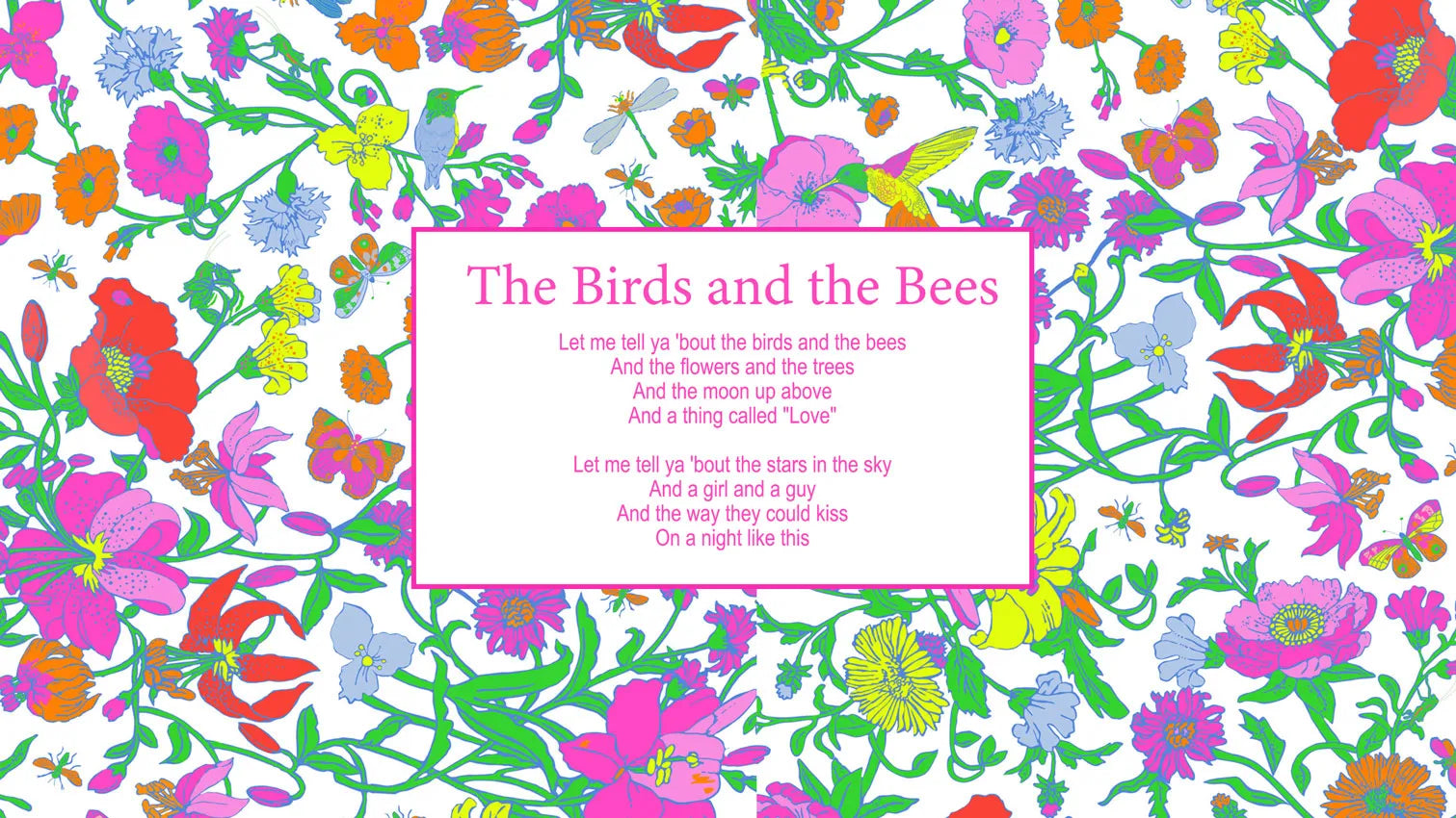 Birds & the Bees