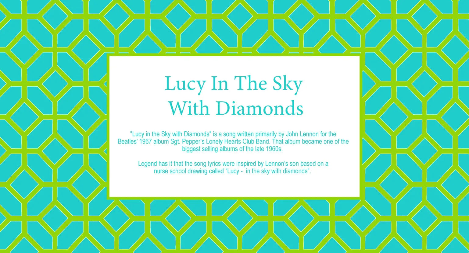 Lucy In The Sky With Diamonds