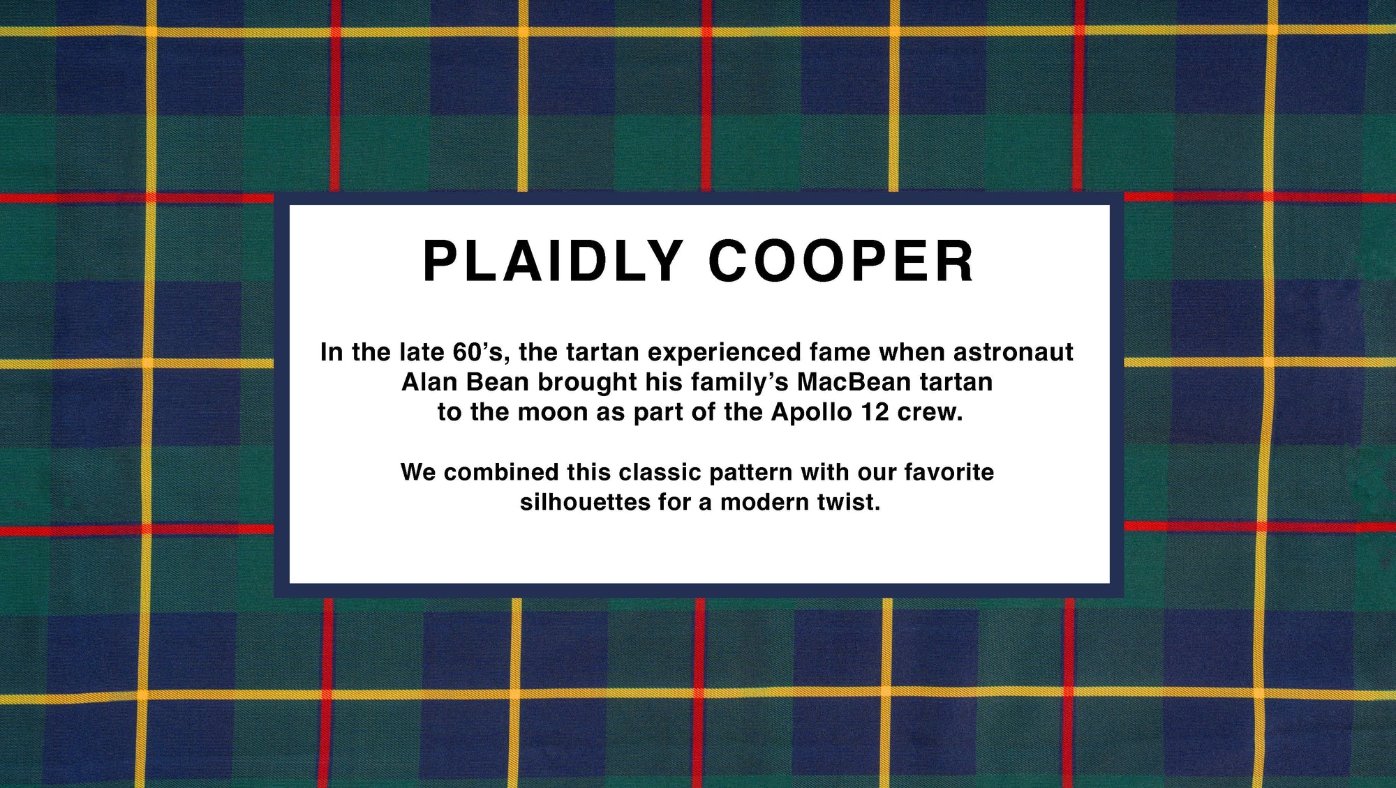 Plaidly Cooper