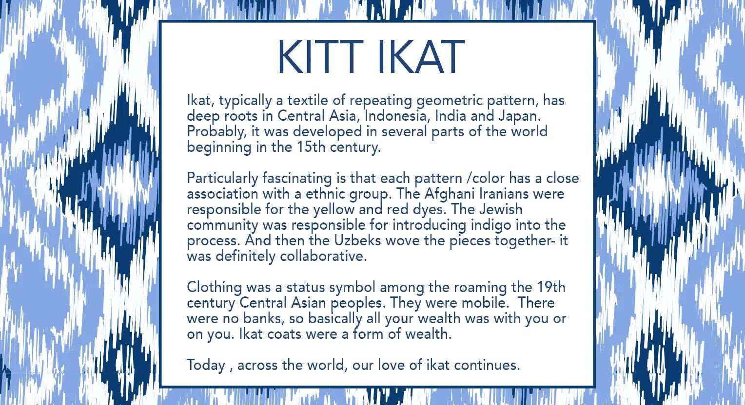 Kitt Ikat - Gretchen Scott