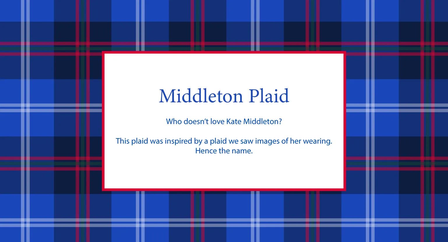 Middleton Plaid - Gretchen Scott