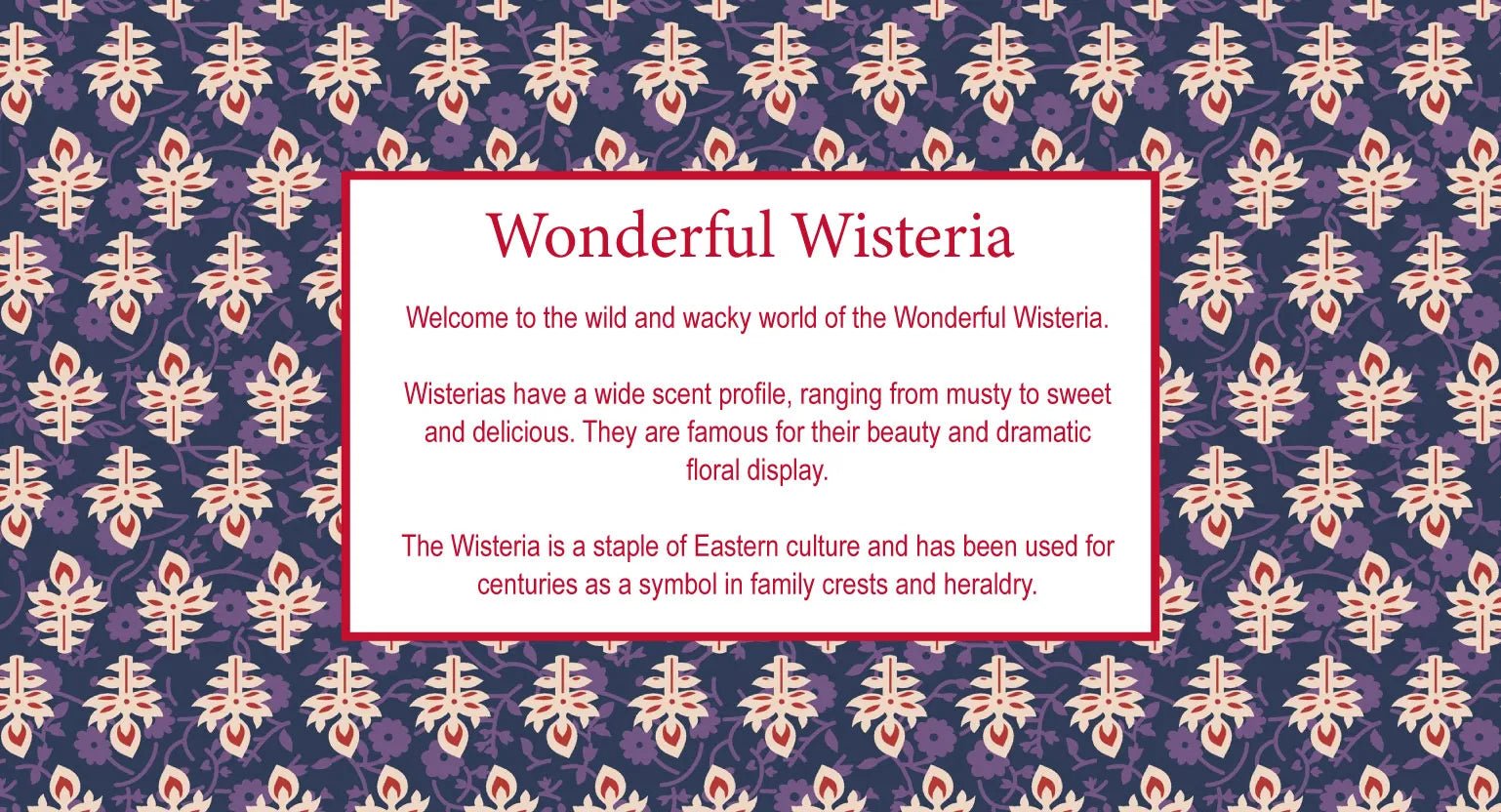 Wonderful Wisteria - Gretchen Scott