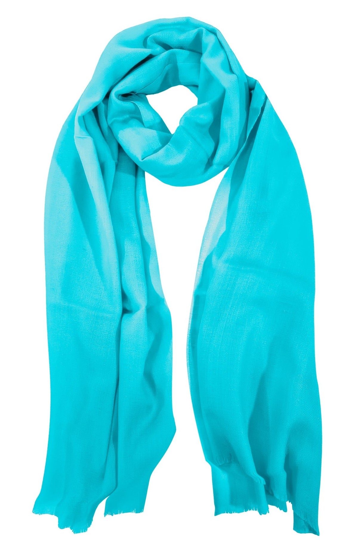 100% Cashmere Pashmina Scarf/Shawl - Classic Turquoise