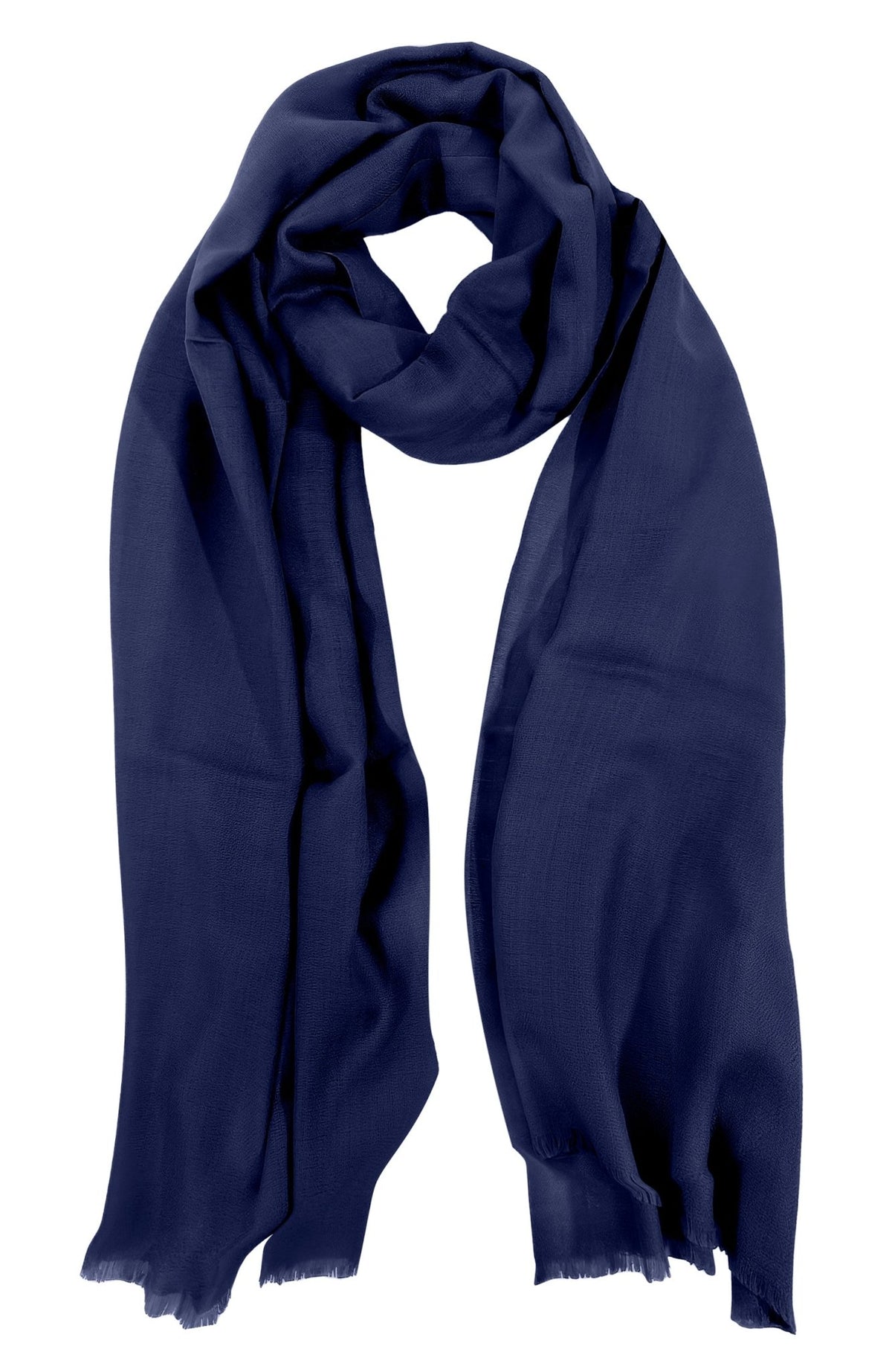 100% Cashmere Pashmina Scarf/Shawl - Classic Navy