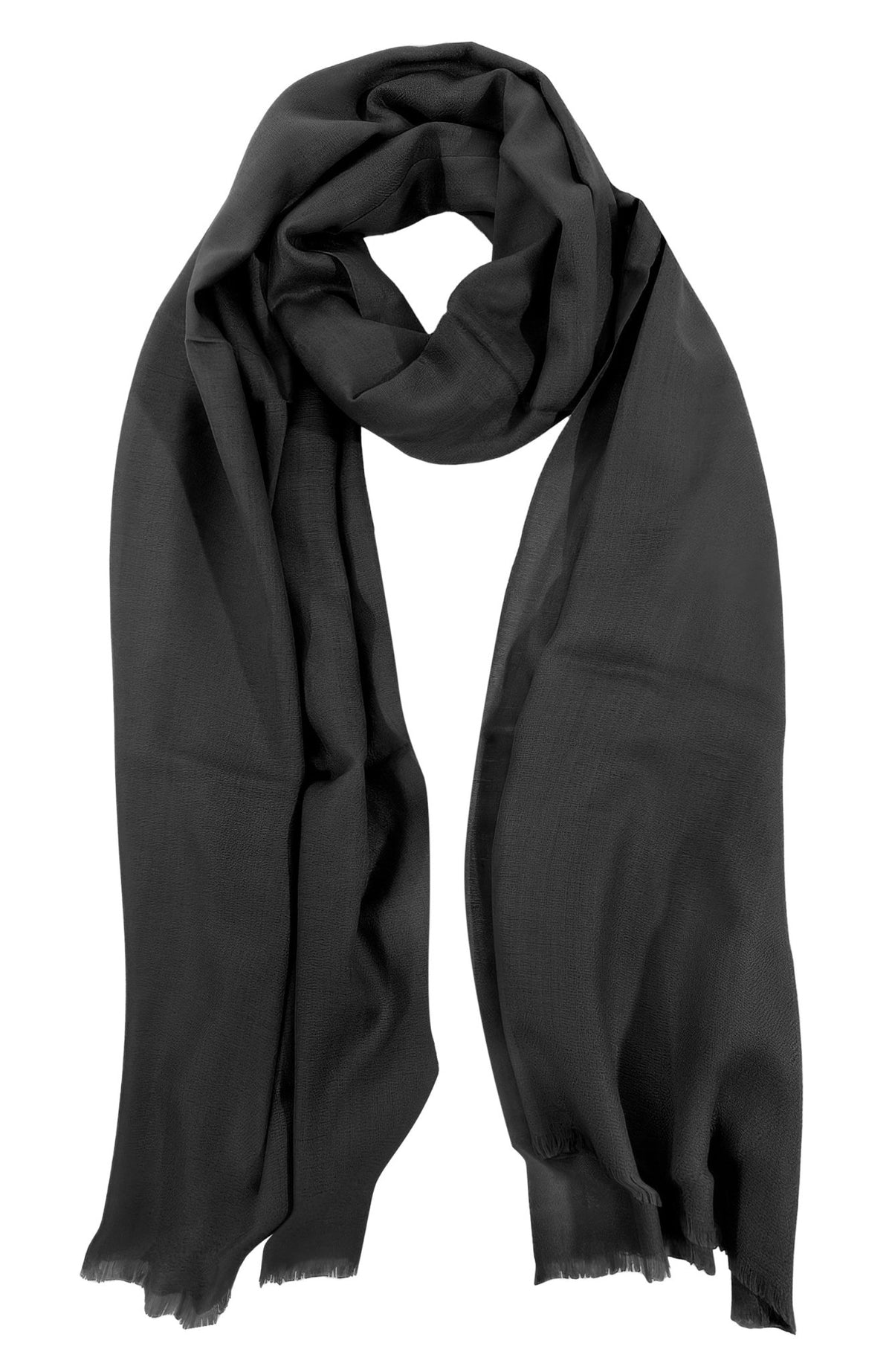 100% Cashmere Pashmina Scarf/Shawl - Classic Charcoal