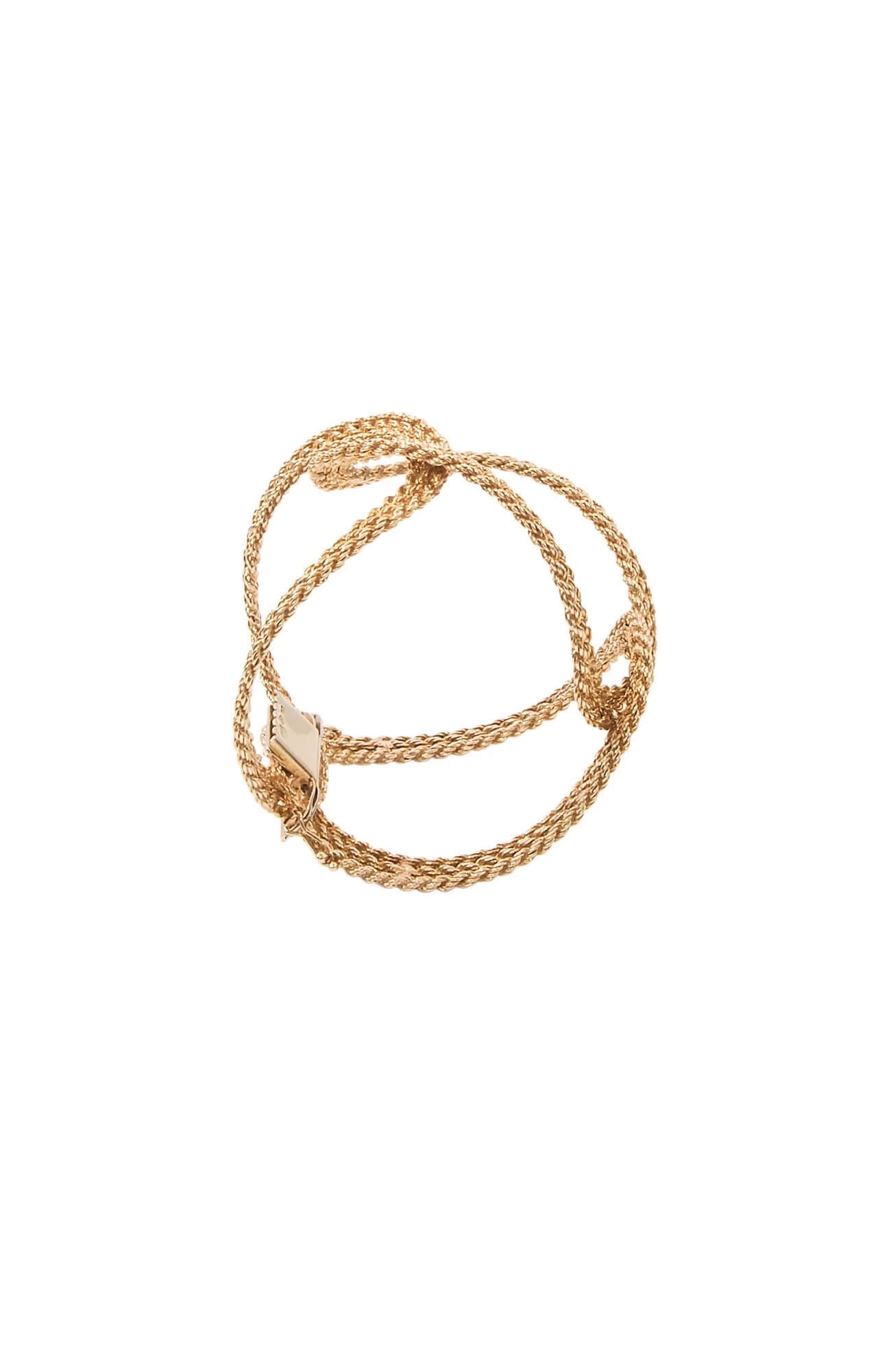 14k Gold Suggo Italian Cuff Bracelet