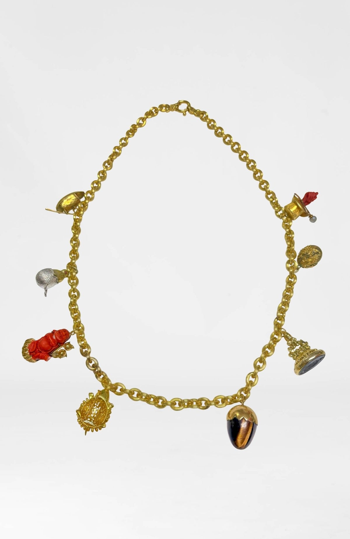 14k Necklace With (8) Pendants - Gretchen Scott