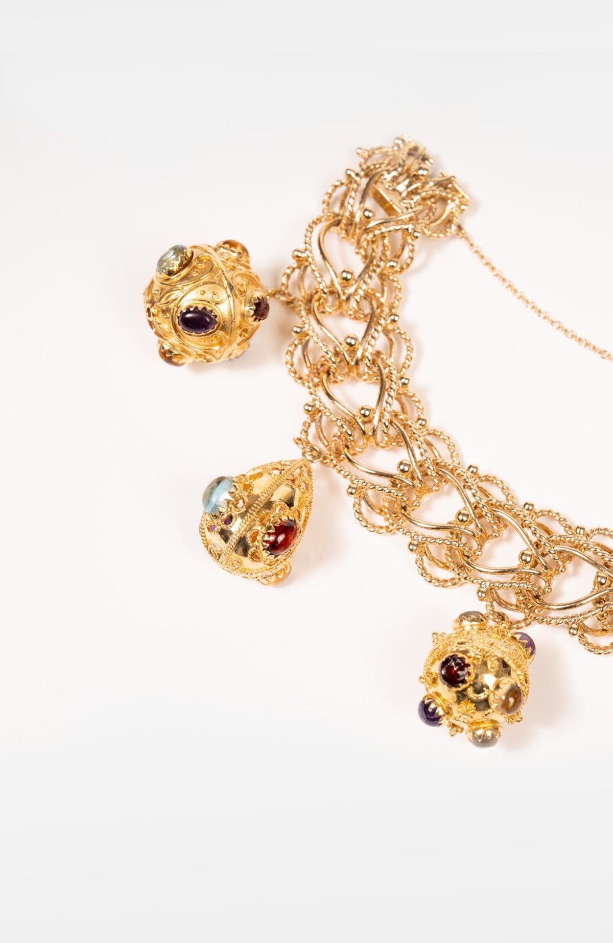 18k Yellow Gold Set Of 5 Large Etruscan Gold One Size