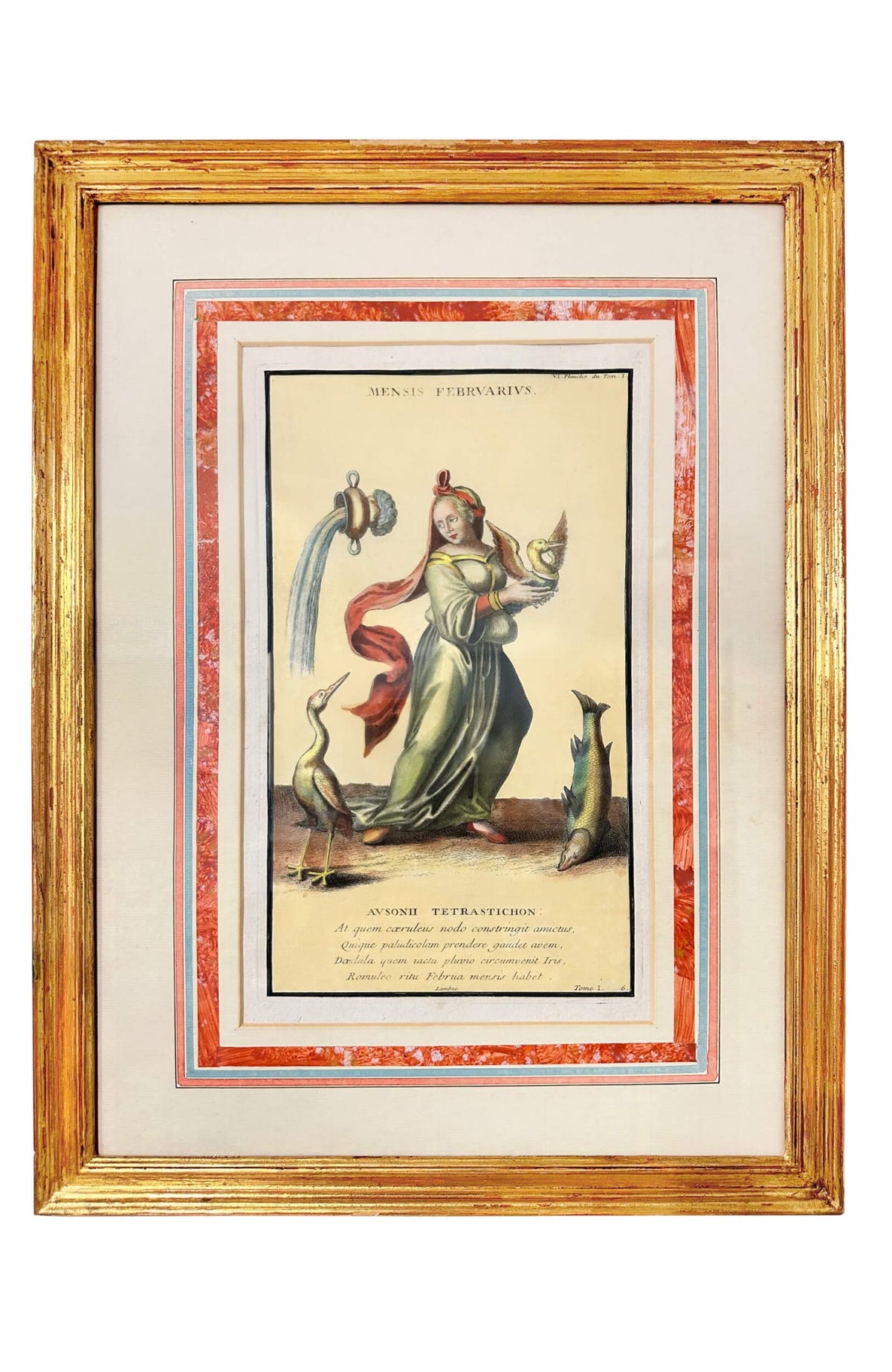 18th Centry Hand Colored Engravings - Months Of The Year (Set of 12)
