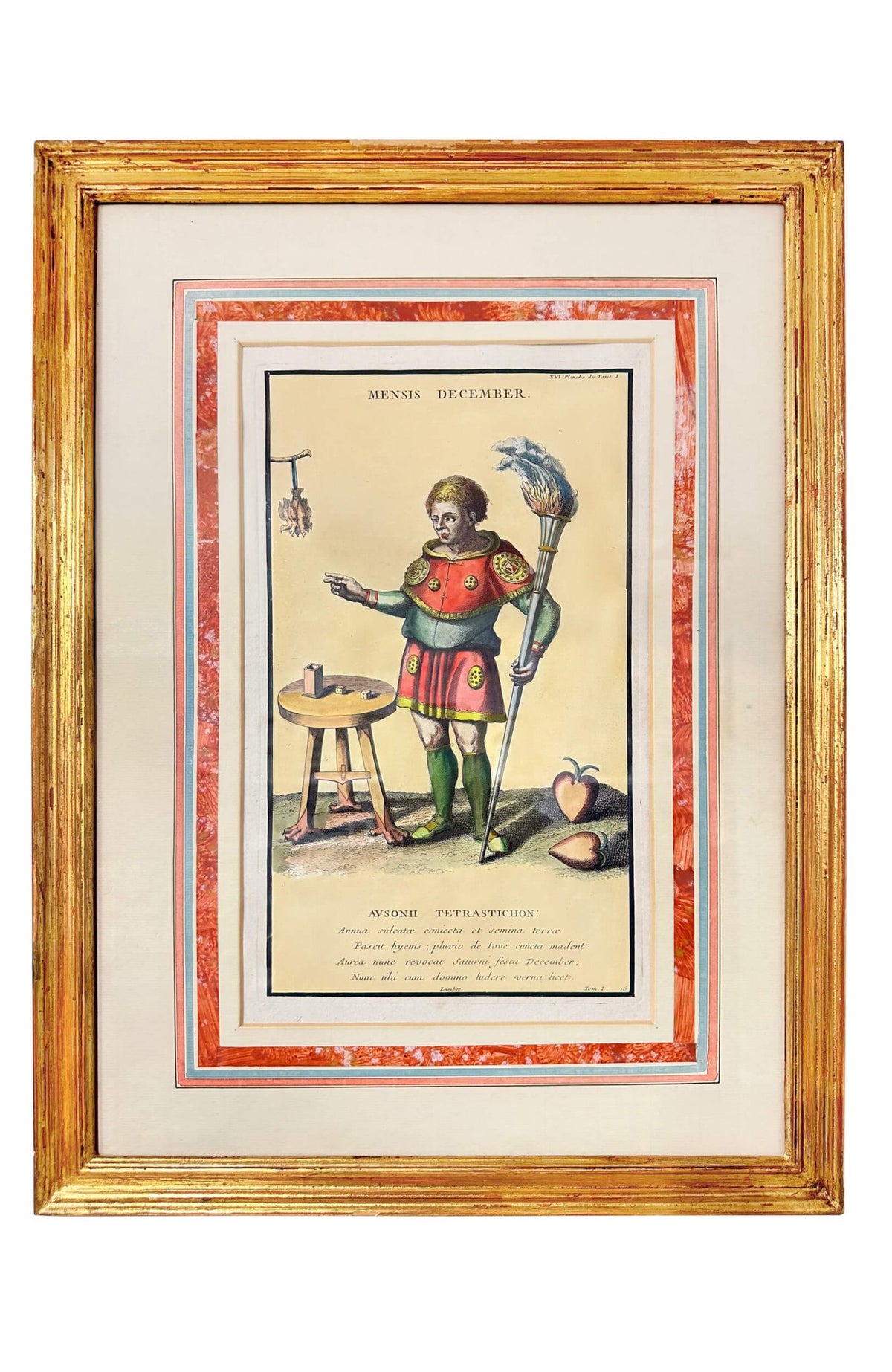 18th Centry Hand Colored Engravings - Months Of The Year (Set of 12)