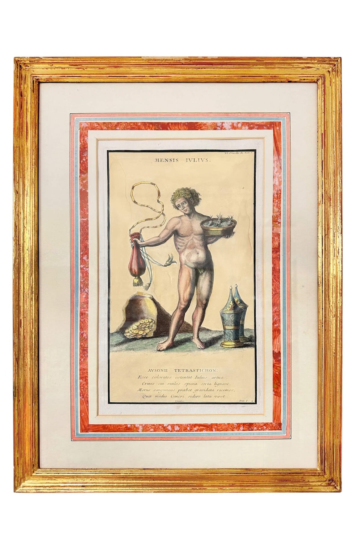 18th Centry Hand Colored Engravings - Months Of The Year (Set of 12)