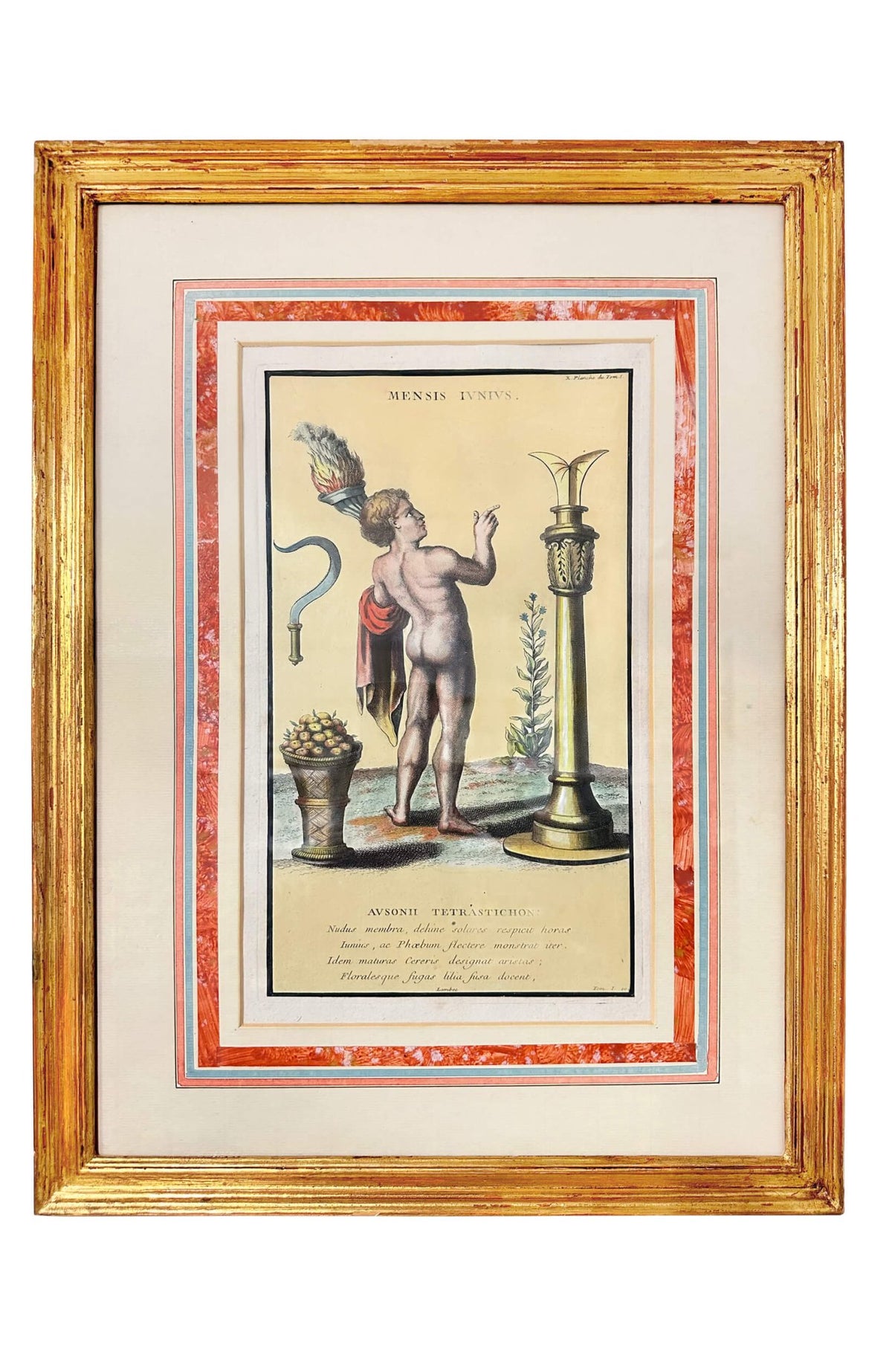 18th Centry Hand Colored Engravings - Months Of The Year (Set of 12)