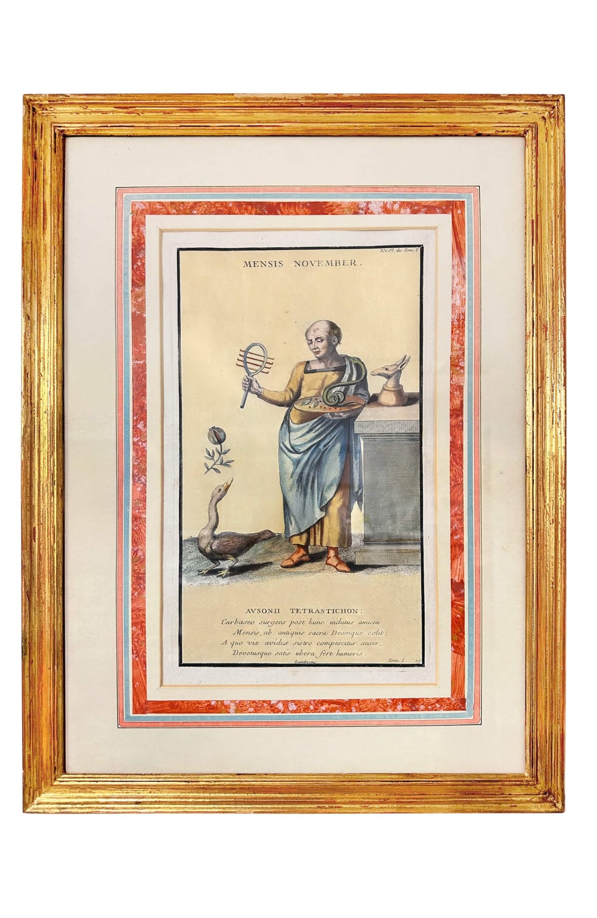 18th Centry Hand Colored Engravings - Months Of The Year (Set of 12)