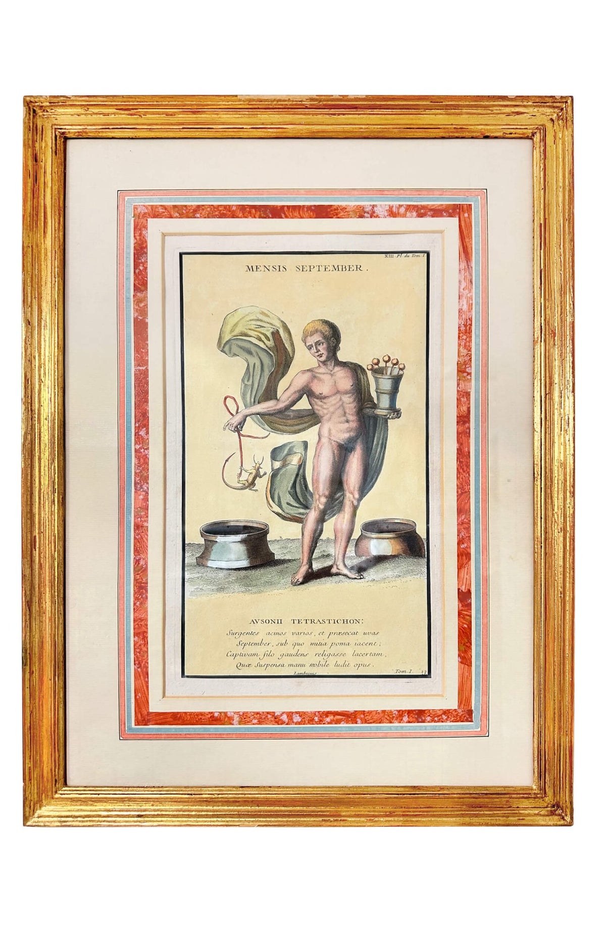18th Centry Hand Colored Engravings - Months Of The Year (Set of 12)