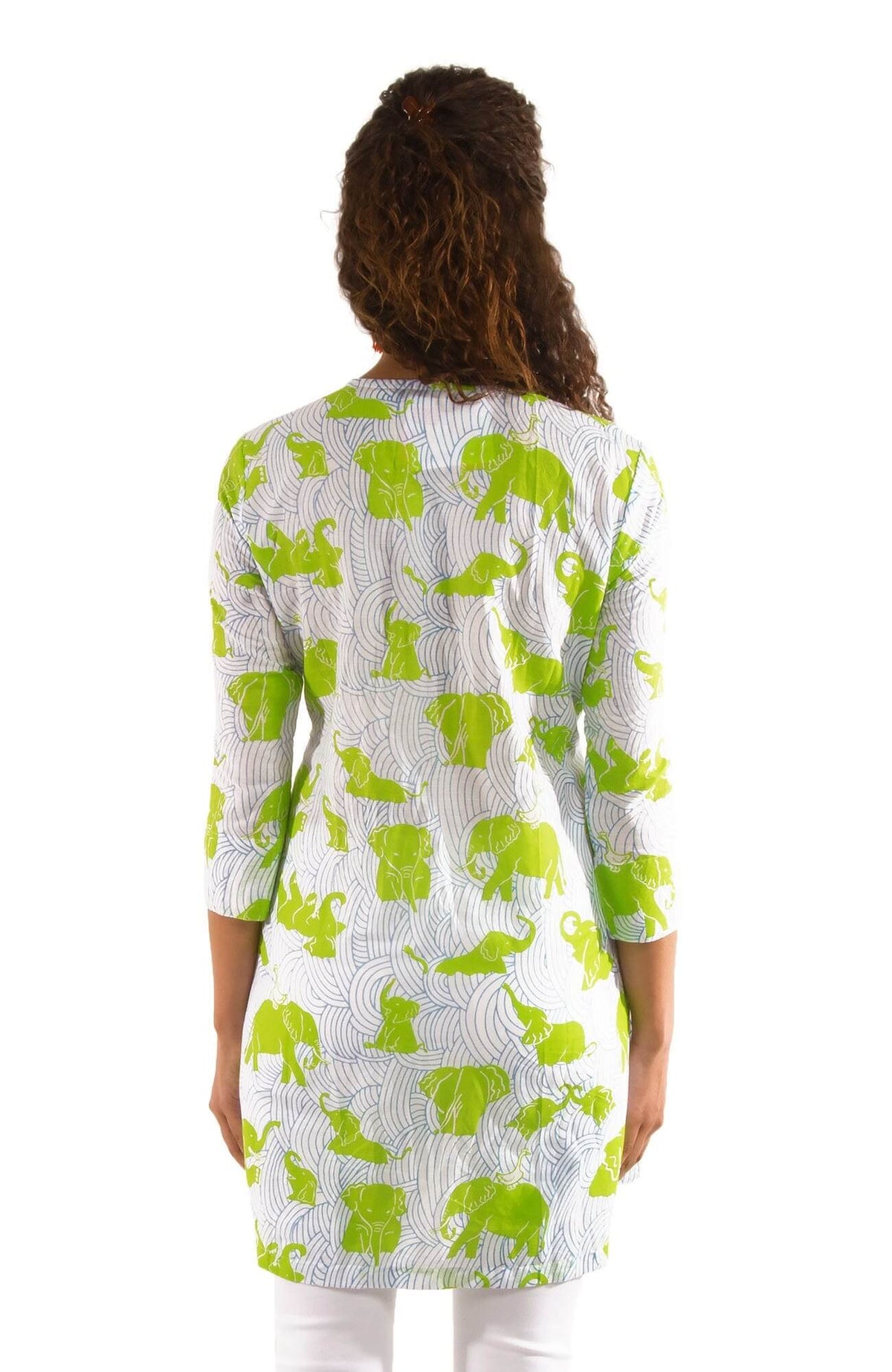 Mommy Cotton Tunic - Trunk Trunk Goose Green