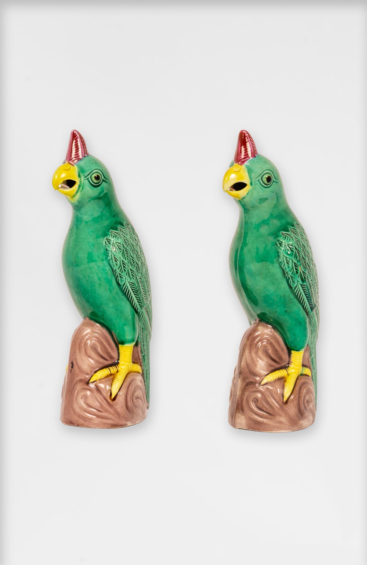 Set Of Antique Parrots 19th Century