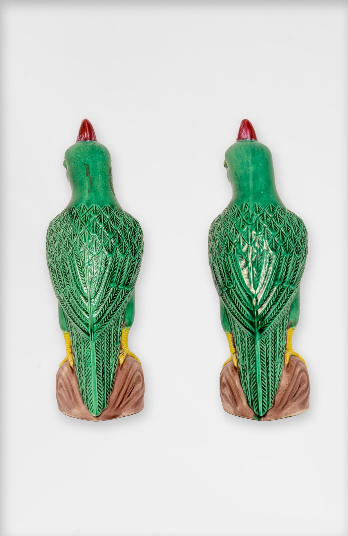 Set Of Antique Parrots 19th Century