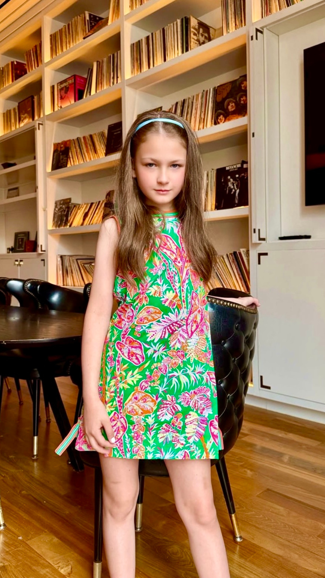 Girls Dress - Vintage Vines Kelly