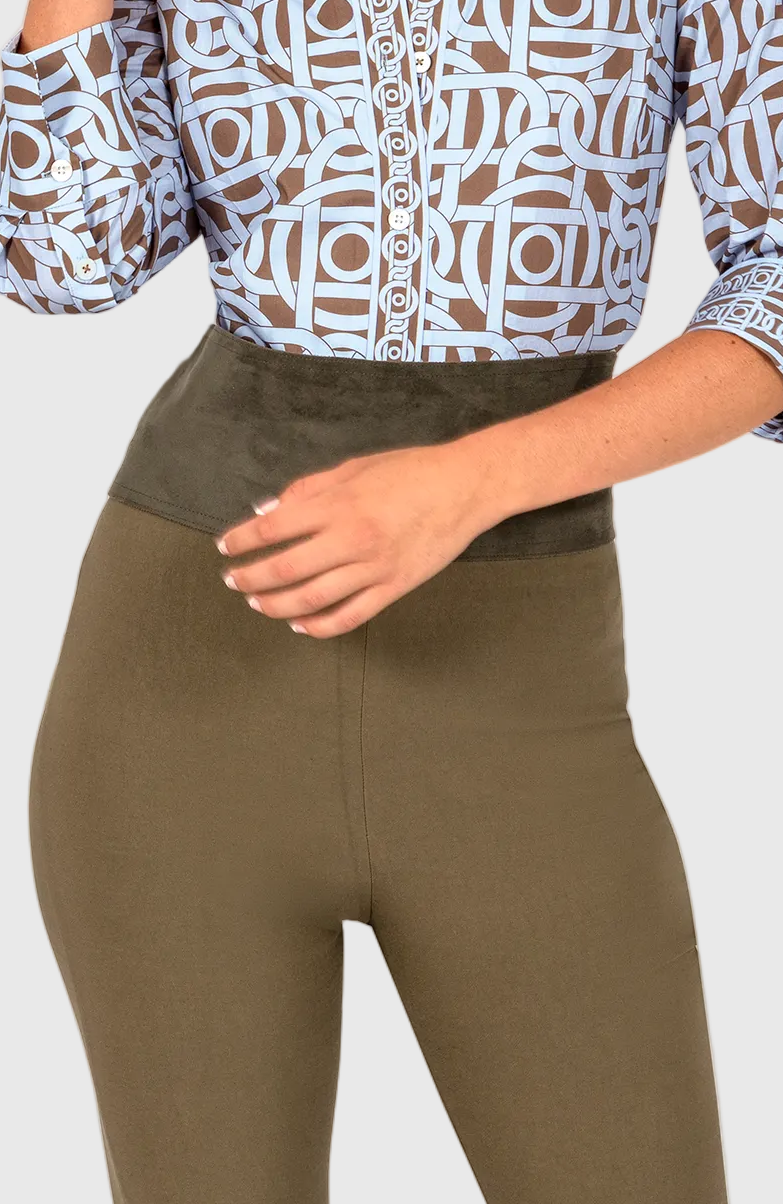 Adjustable Suede Tie Belt