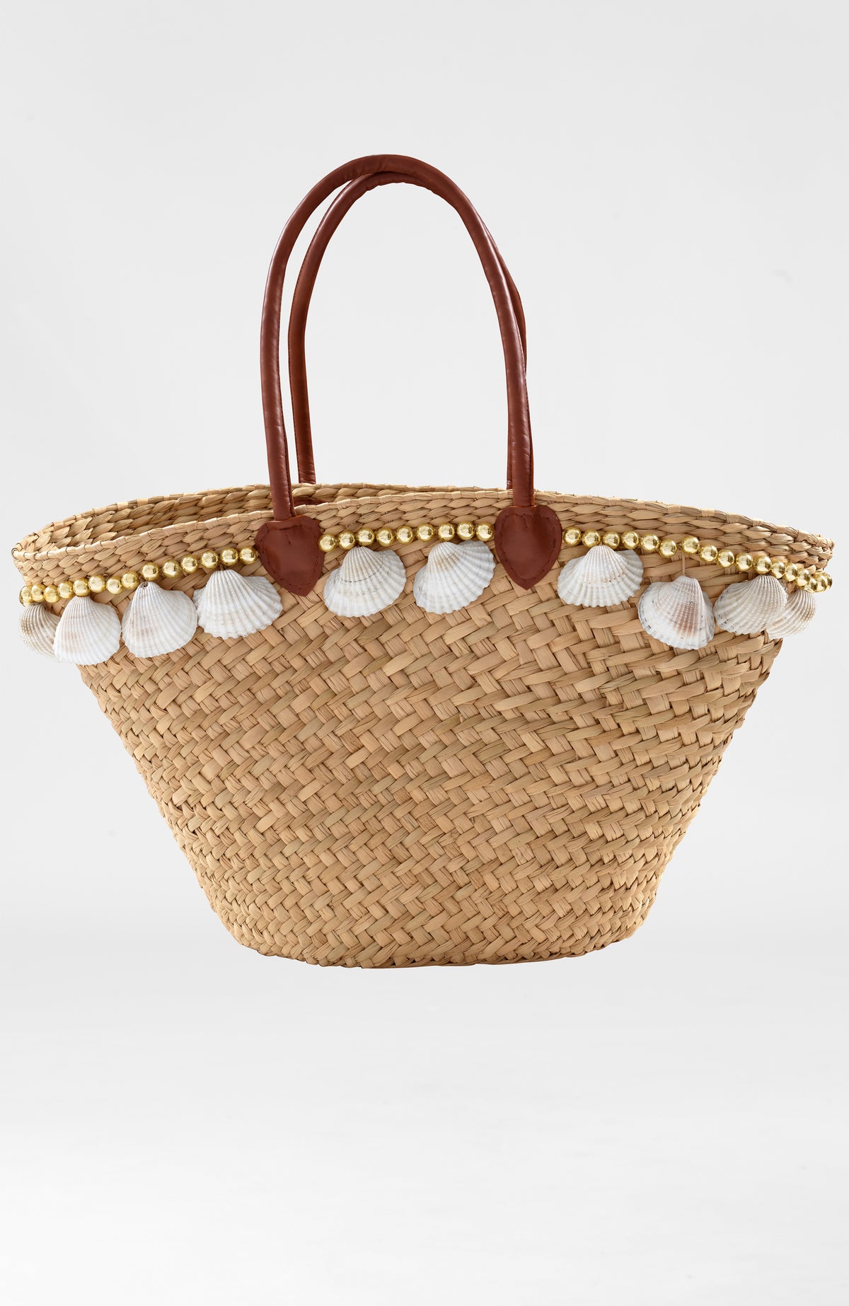Flipper Woven Beach Bag - Shell Charms One Size