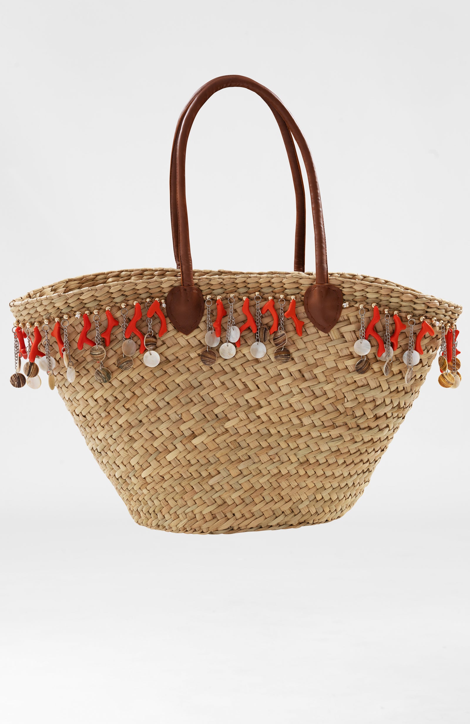 Woven Beach Bag - Snorkel Charms One Size
