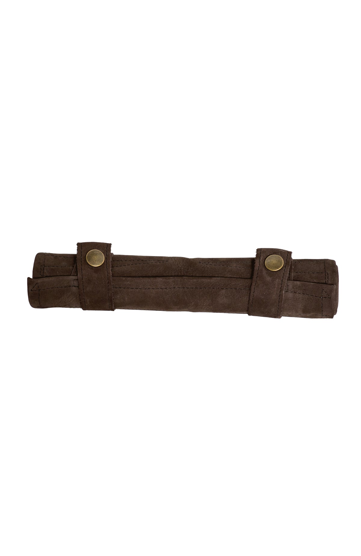 Leather Roll-Up Backgammon Set Chocolate