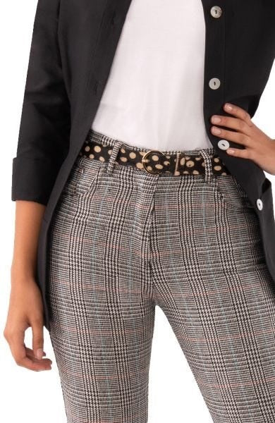 1 or 2 Inch Belted Bliss - Dalmation Dal Black