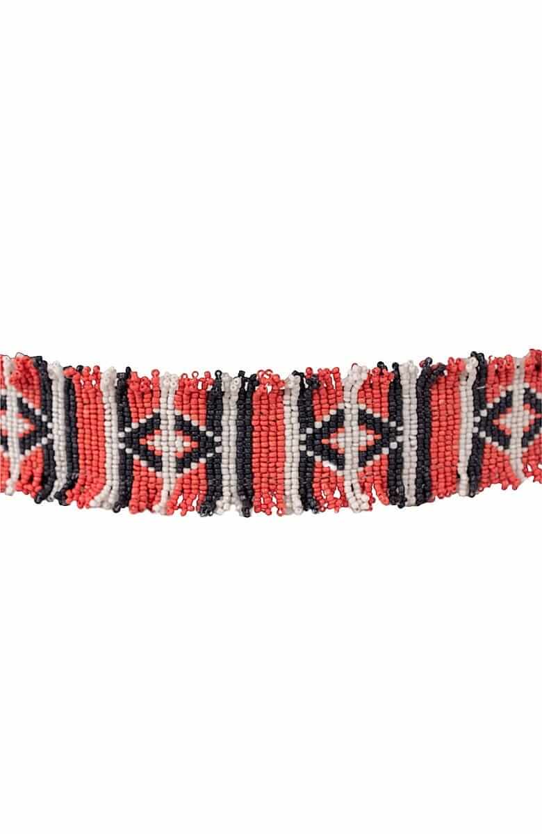 Fringe Benefits Masai Beaded Belt Imari