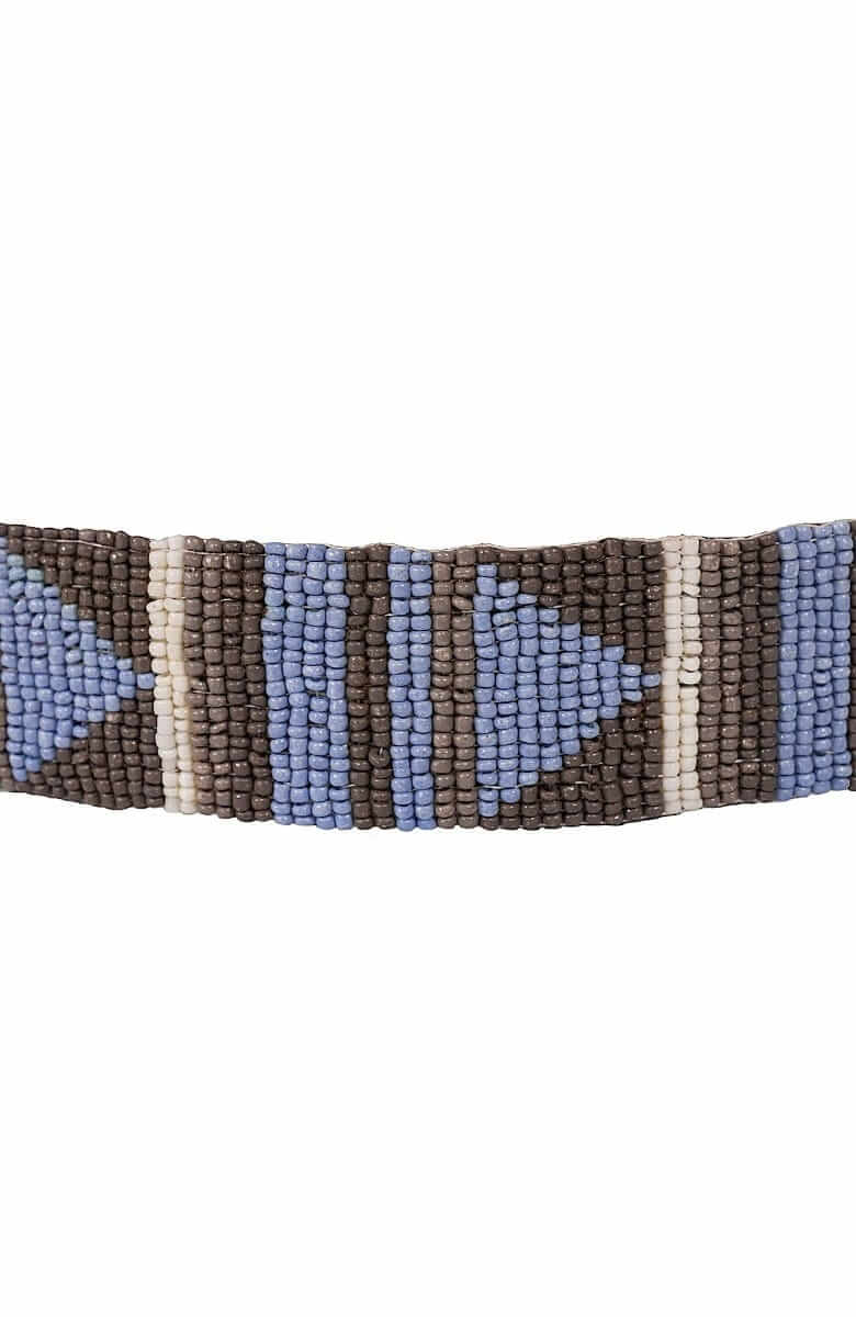 Go Fly a Kite Masai Belt Periwinkle Grey