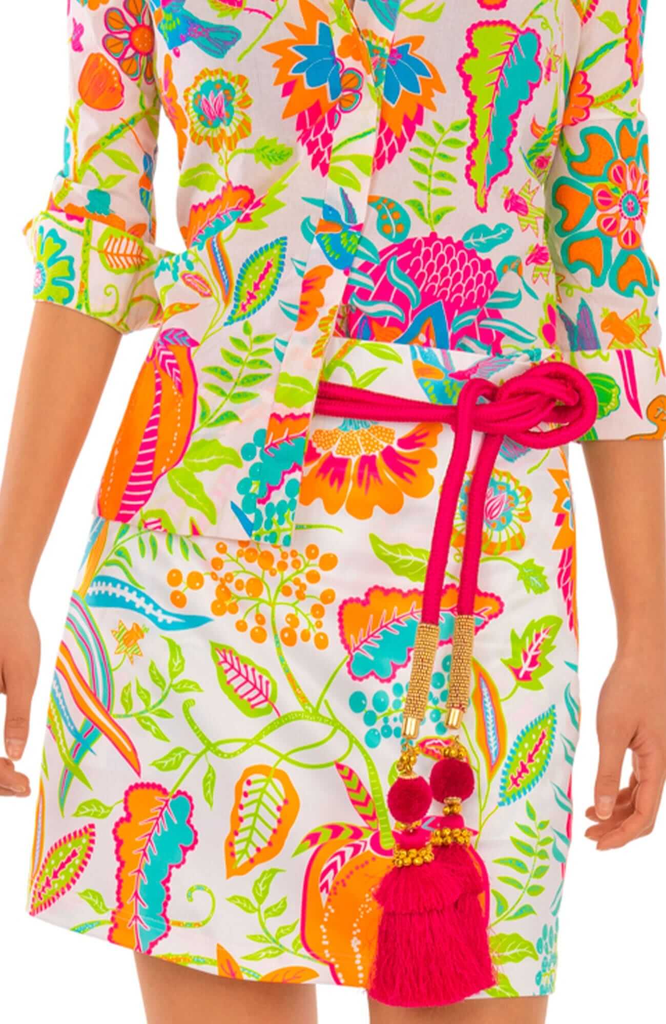 Adjustable Razzle Dazzle Belt Hot Pink One Size