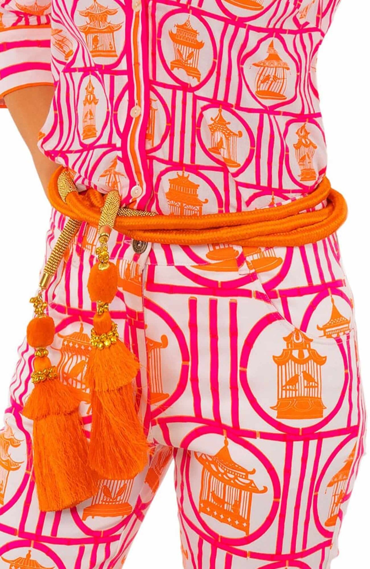 Adjustable Razzle Dazzle Belt Orange ONE SIZE