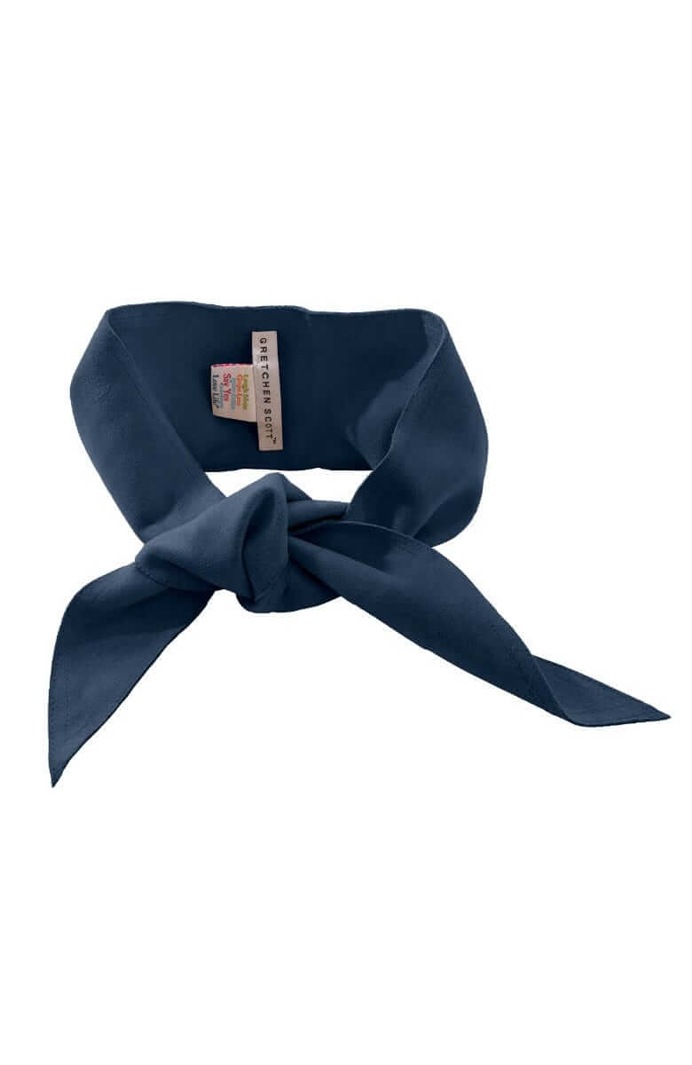 Adjustable Suede Tie Belt Navy ONE SIZE