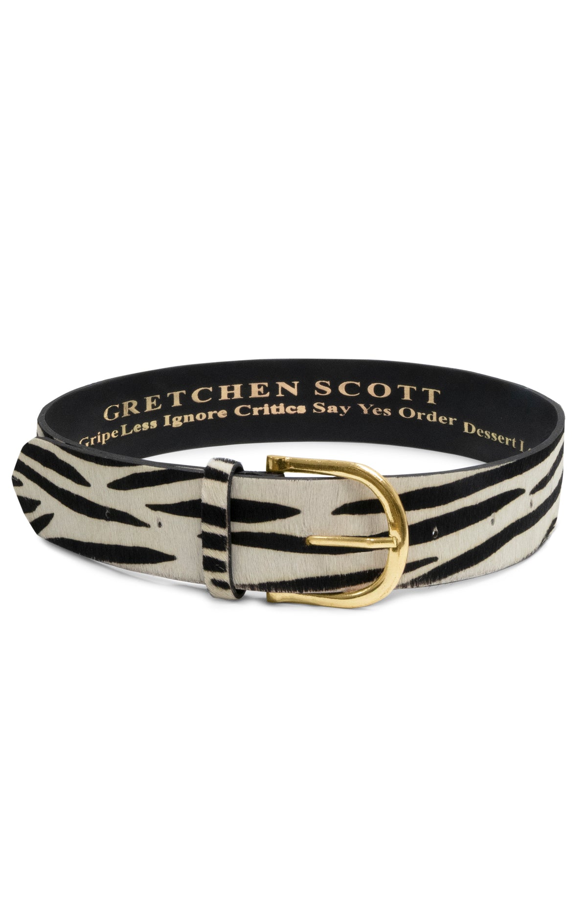 1 or 2 Inch Belted Bliss - Zebra Inch 2