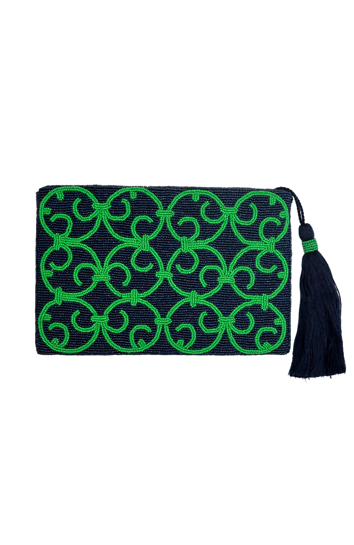 Beaded Clutch - Heaven&#39;s Gate Navy kelly
