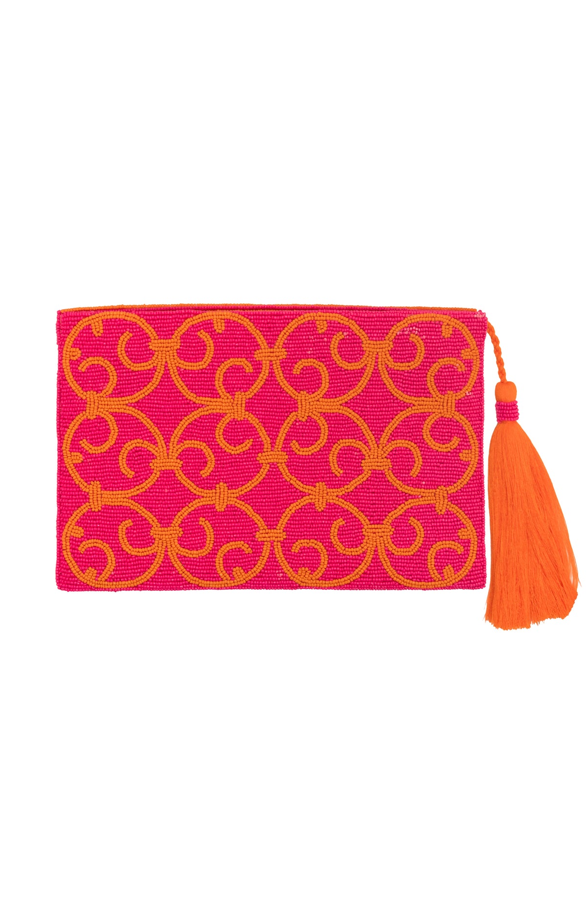 Beaded Clutch - Heaven&#39;s Gate Orange Pink