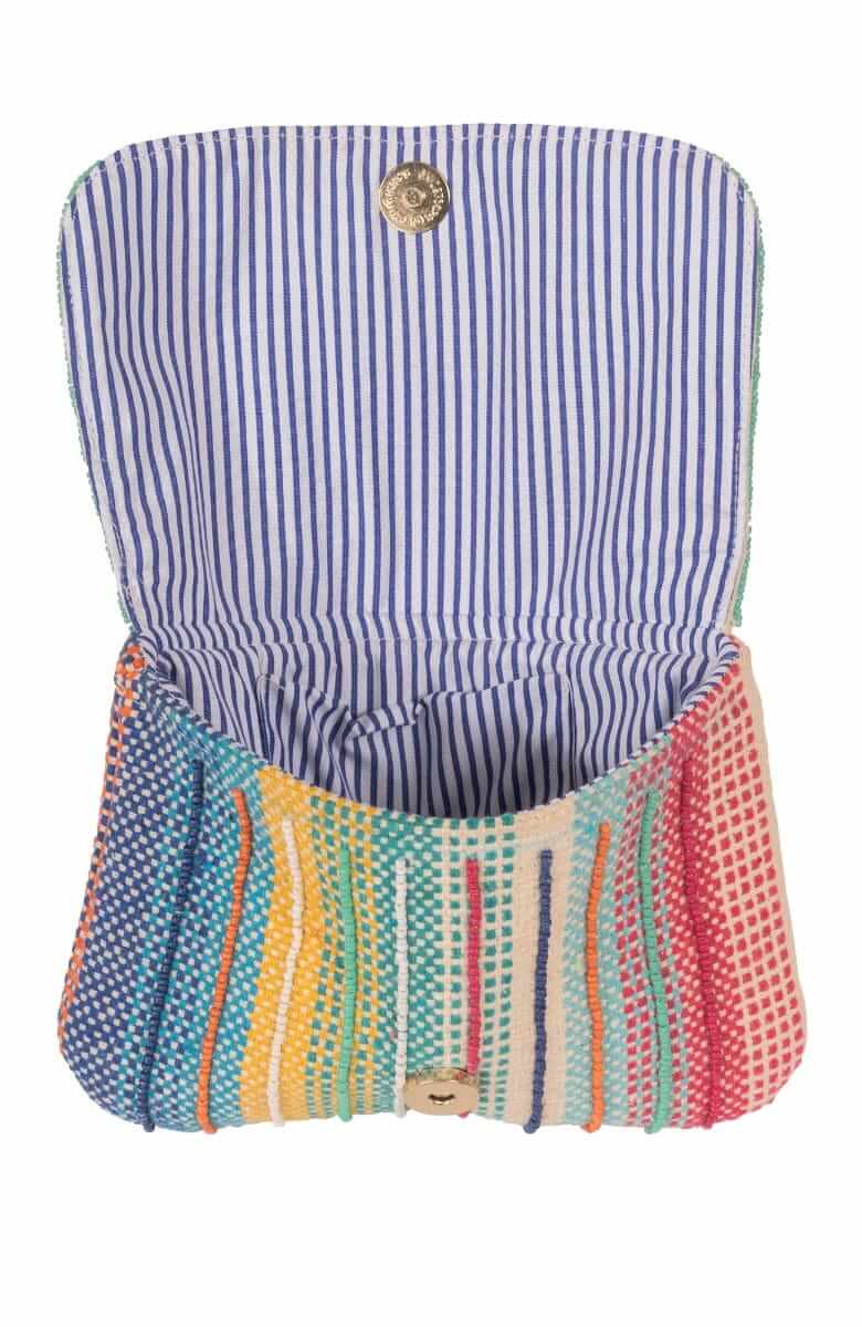 V For Victory Beaded Clutch