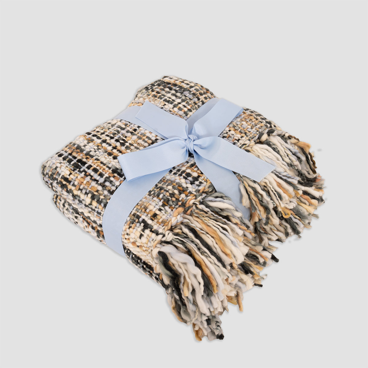 Snootie Snood Fringe Blanket Peri Neutral