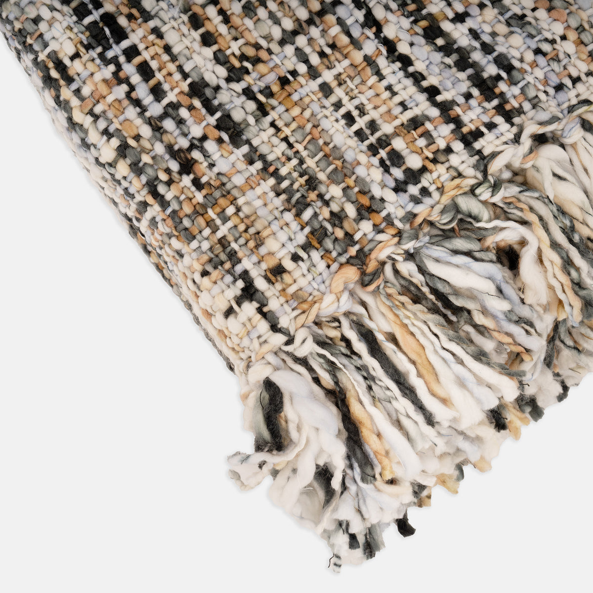 Snootie Snood Fringe Blanket Peri Neutral