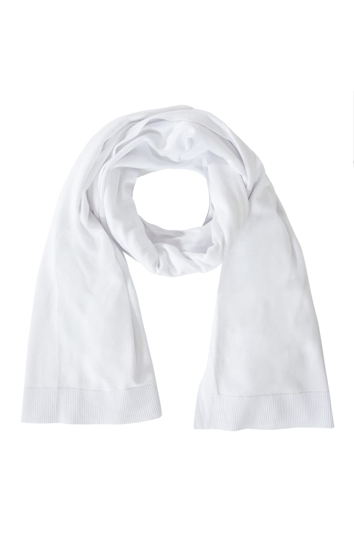 Sneek A Peek Knit Scarf White