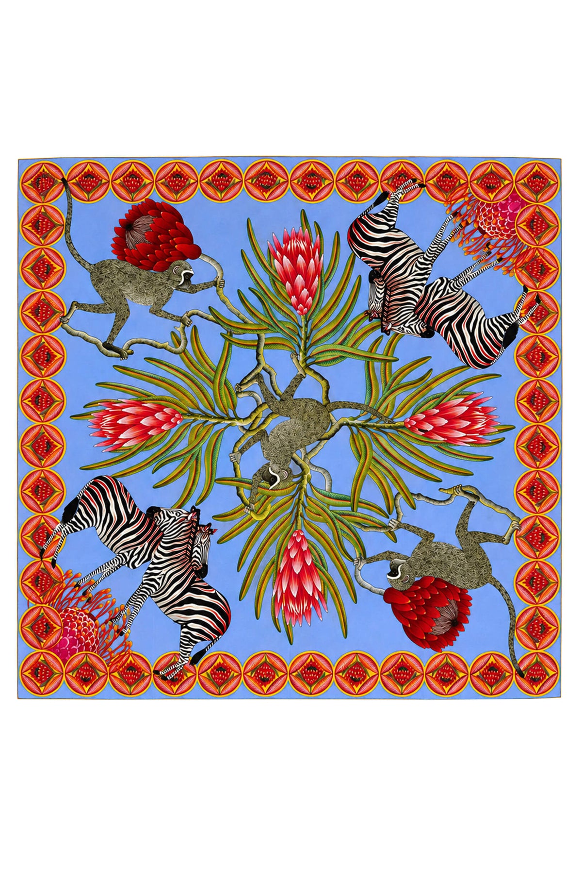 Silk Scarf: Safari Zebra