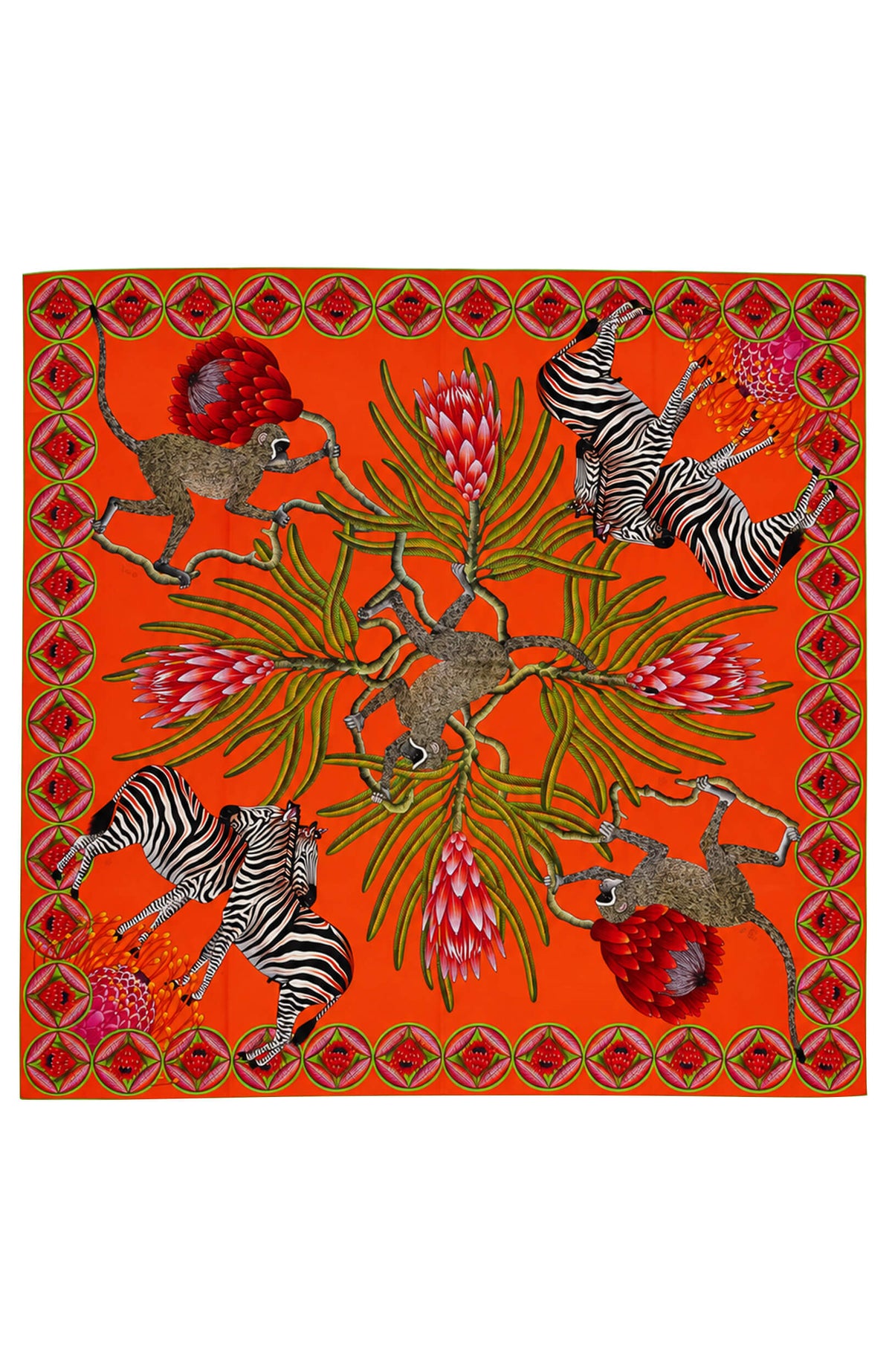 Silk Scarf: Safari Zebra