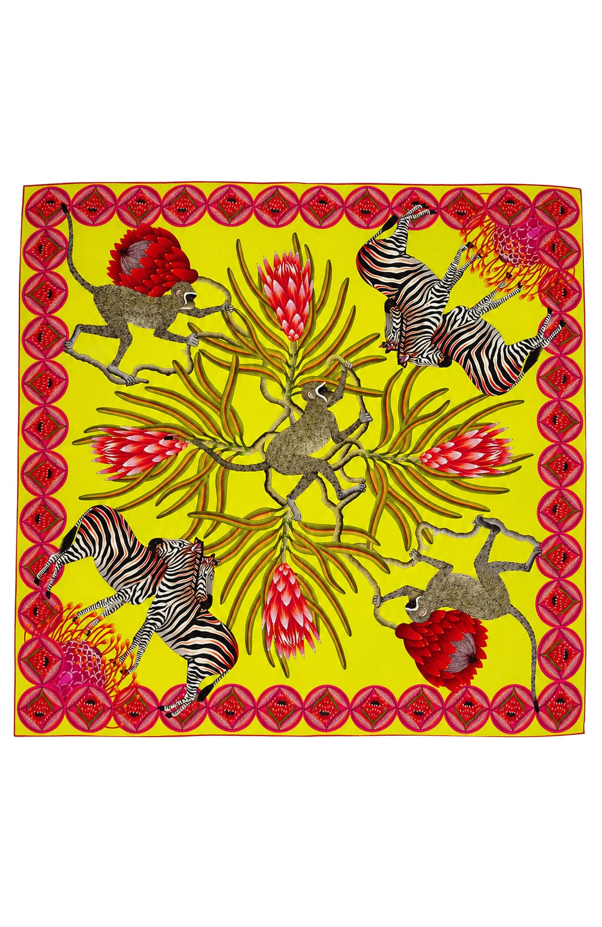 Silk Scarf: Safari Zebra