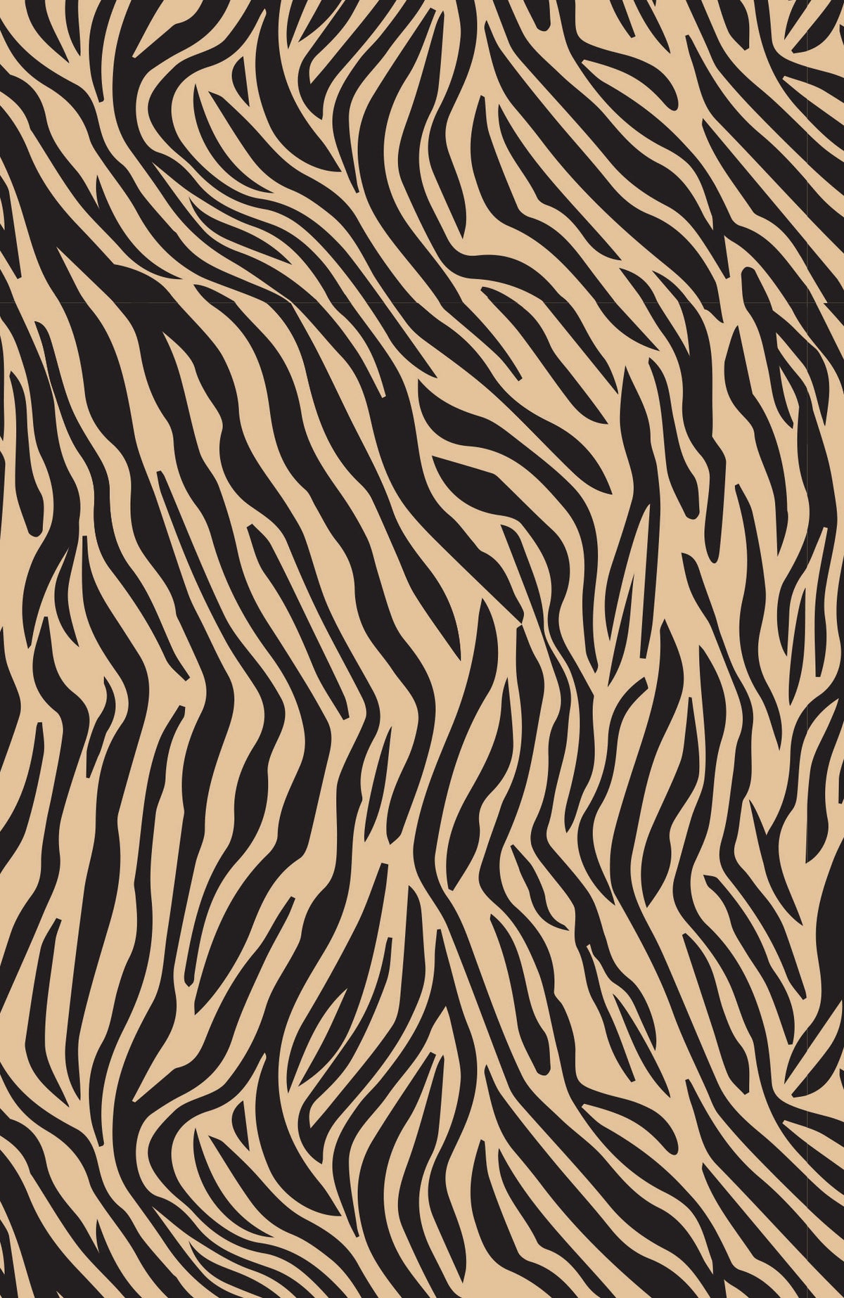 Boyfriend Shirt - Animal Instincts Zebra Khaki