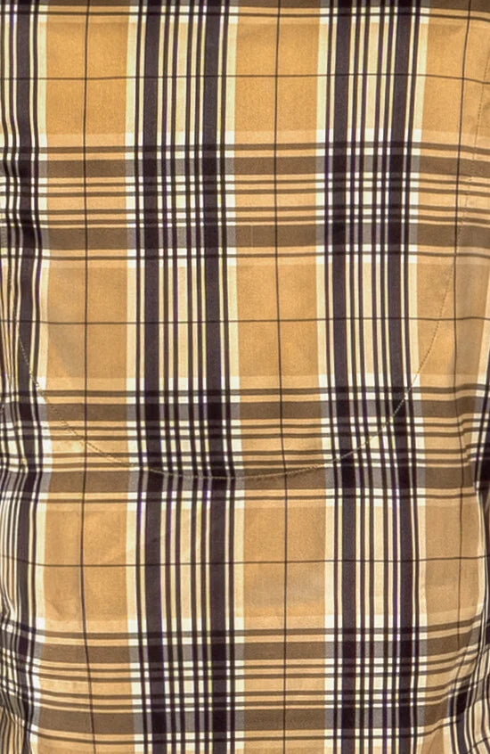 Twist & Shout Top - Belgravia Plaid Khaki Black