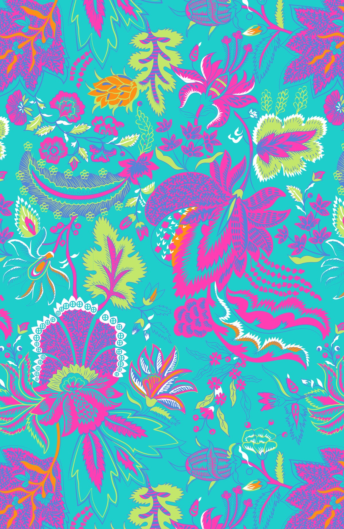 Boyfriend Shirt - Blooming Party Mystic Turq