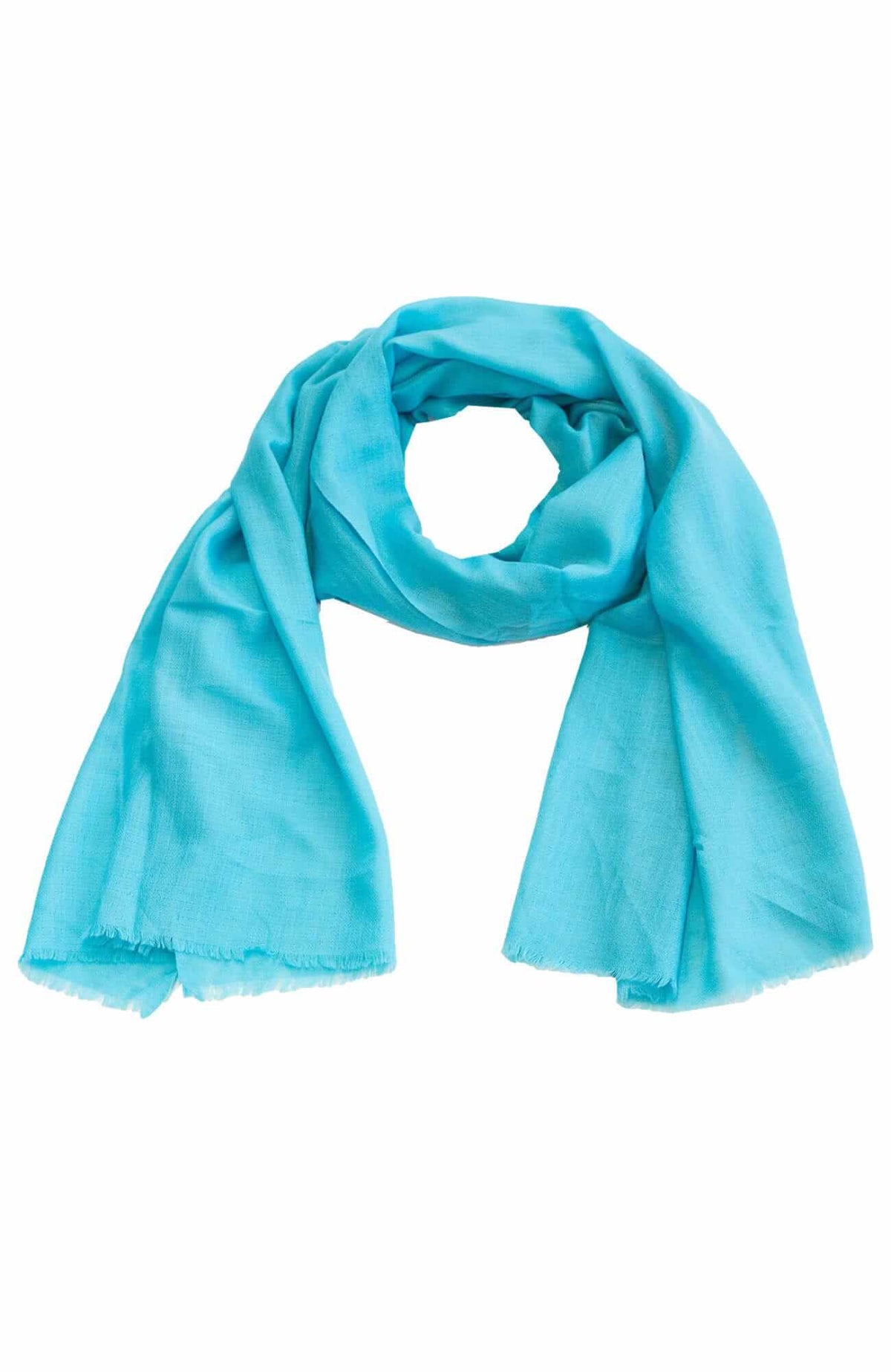 100% Cashmere Pashmina Scarf/Shawl - Classic Turquoise