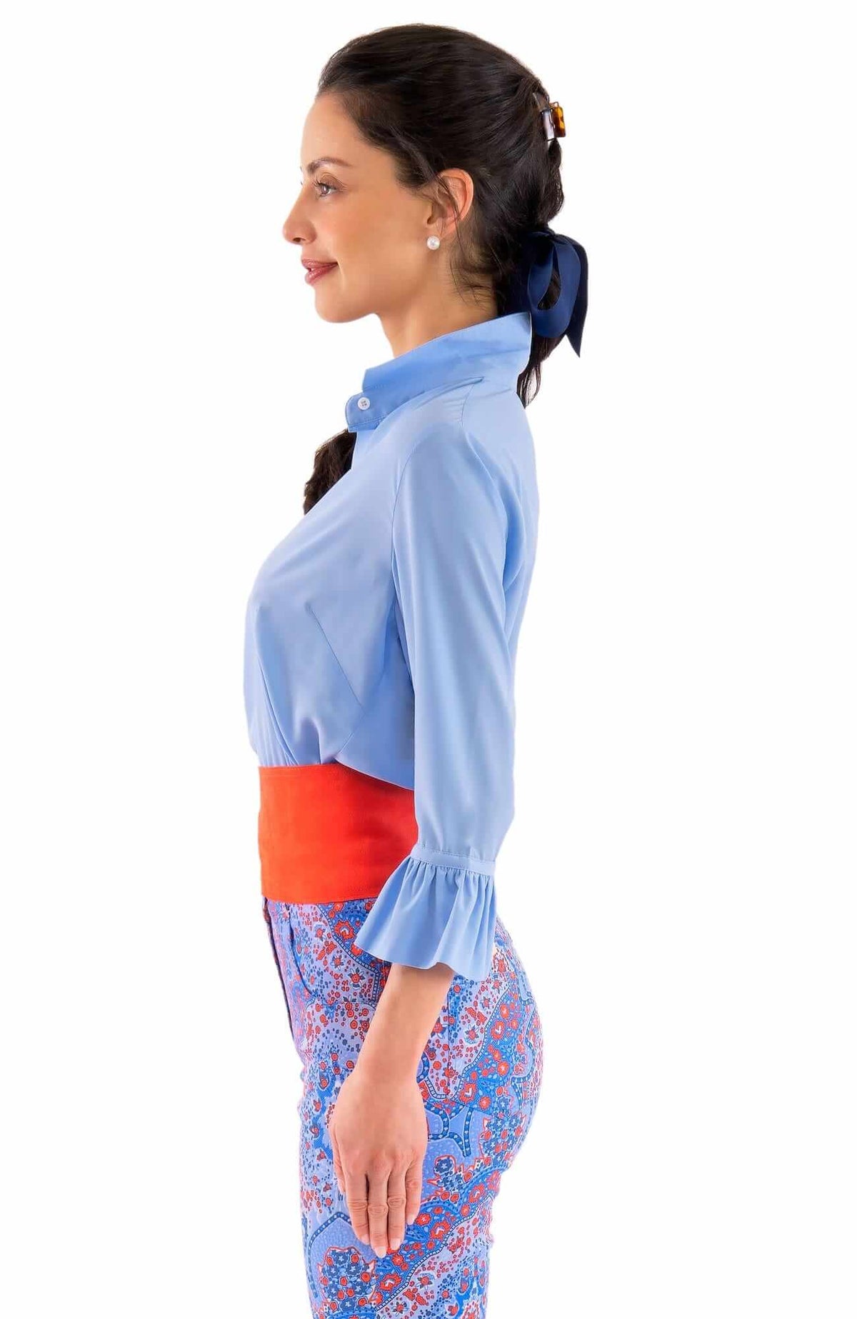 Priss Blouse - Chiffon Periwinkle