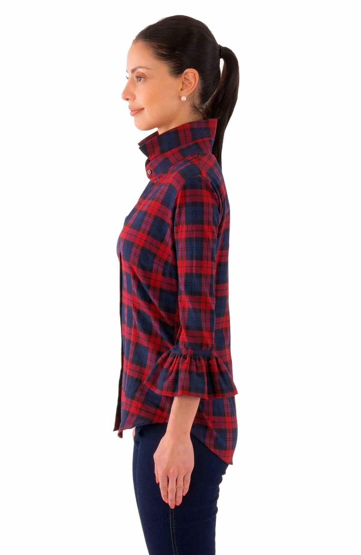 Priss Blouse - Duke Of York - Final Sale Red