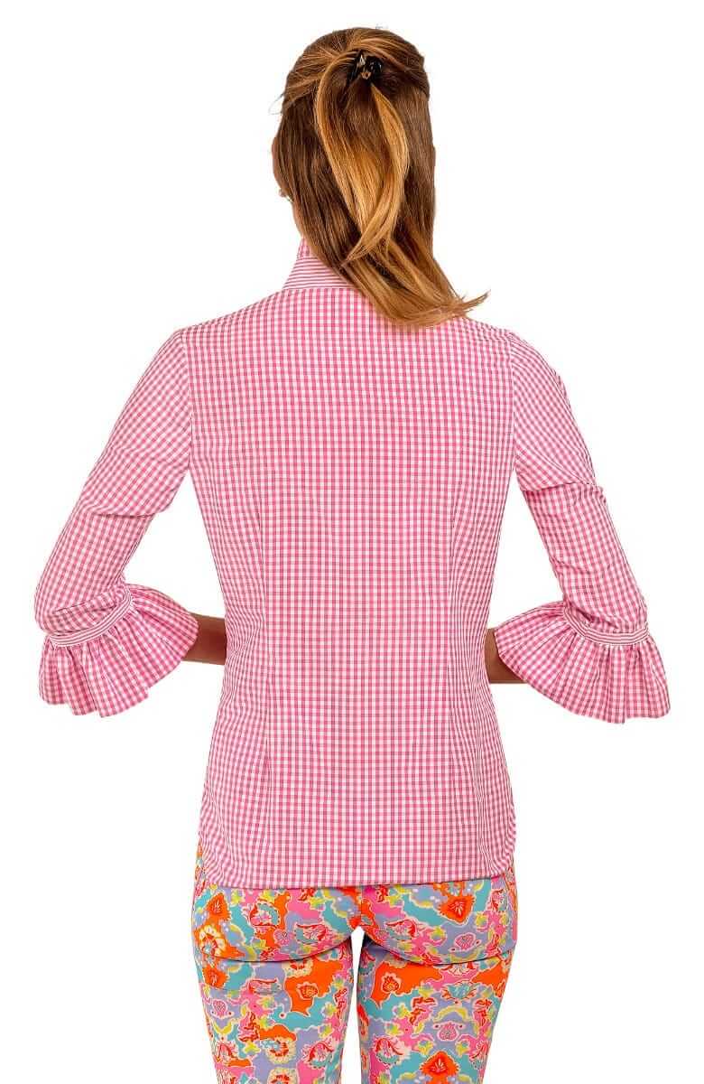 Priss Blouse - Gingham Pink