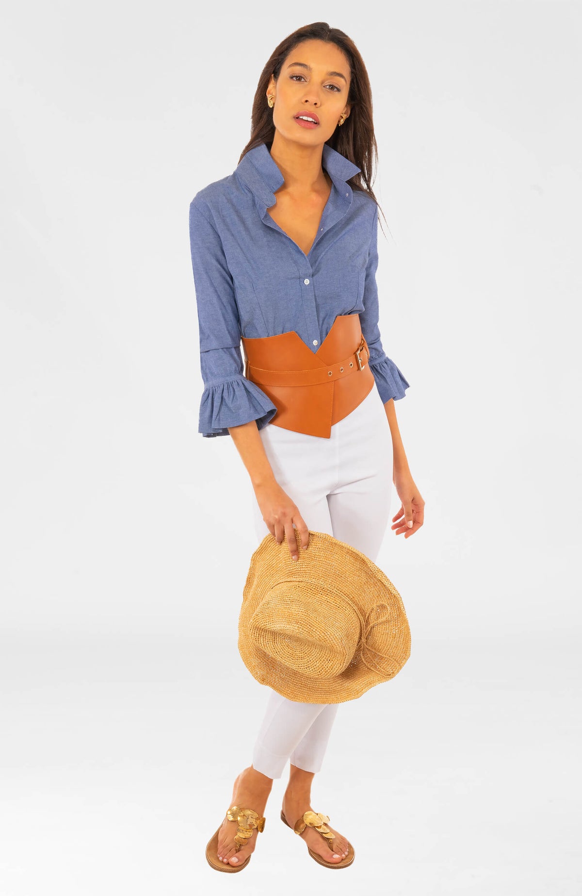 Priss Blouse - Chambray